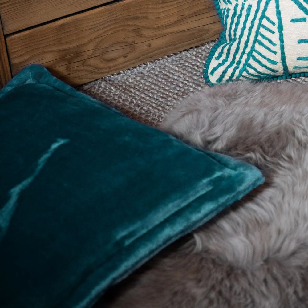 Coussins - Coussin Tender Paon 50 x 50 - MAISON VIVARAISE - SDE VIVARAISE WINKLER