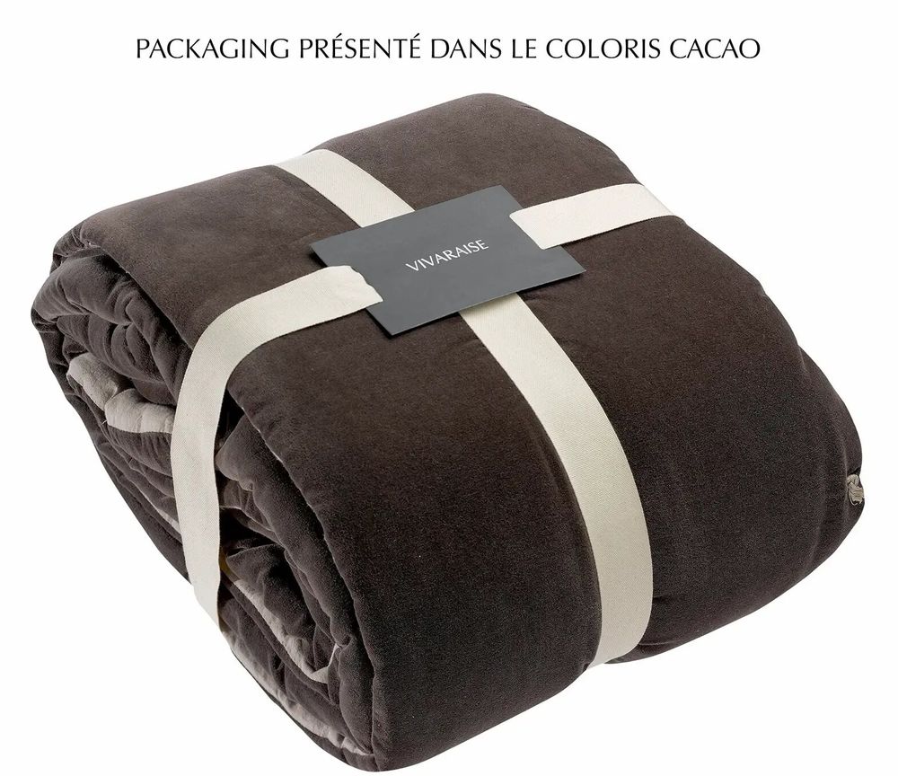 Throw blankets - Elise Knotted Dots Throw Blanket Vert de gris 140 X 200 - MAISON VIVARAISE - SDE VIVARAISE WINKLER