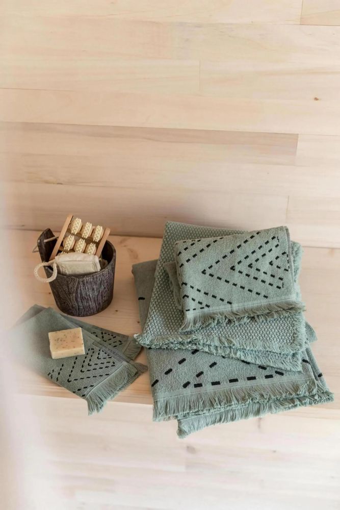 Other bath linens - Elly Bath Mat Opaline 54 X 110 - MAISON VIVARAISE - SDE VIVARAISE WINKLER