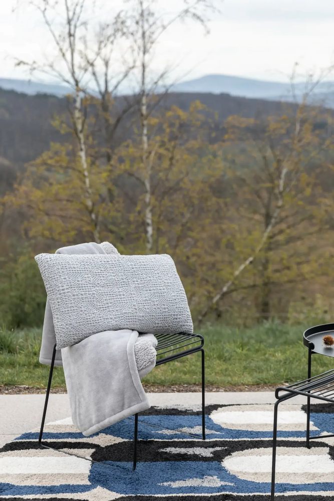 Throw blankets - Michka Throw Blanket Perle 130 X 160 - MAISON VIVARAISE - SDE VIVARAISE WINKLER