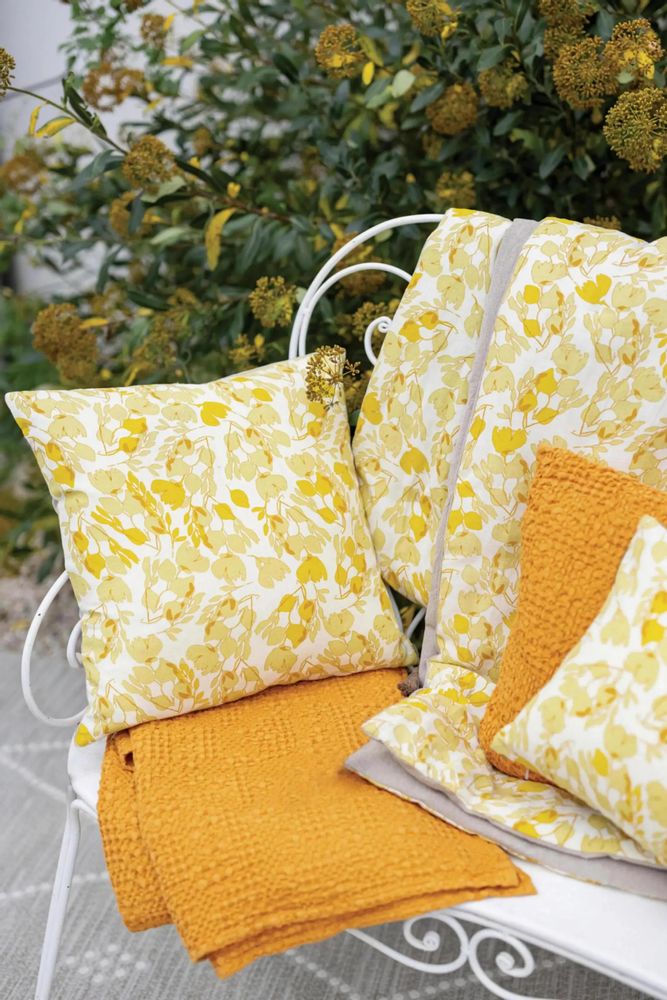 Cushions - Tana Cushion Moutarde 40 X 65 - MAISON VIVARAISE - SDE VIVARAISE WINKLER