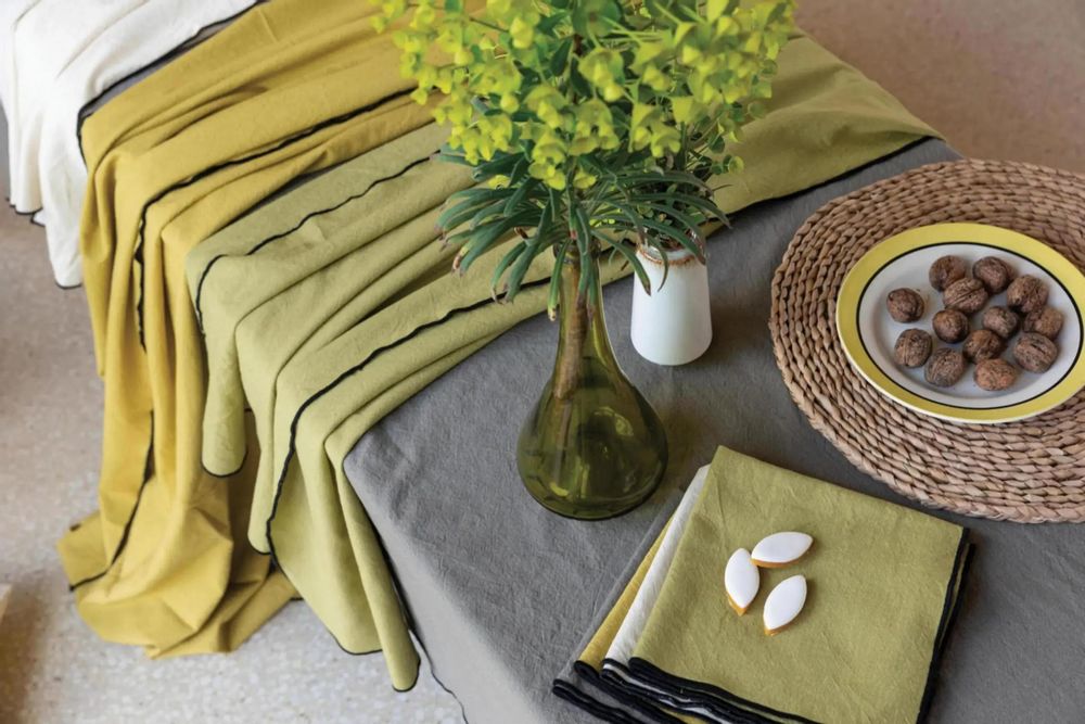 Serviettes - Serviette de table recyclée Grace Ficelle 40 x 40 - MAISON VIVARAISE - SDE VIVARAISE WINKLER