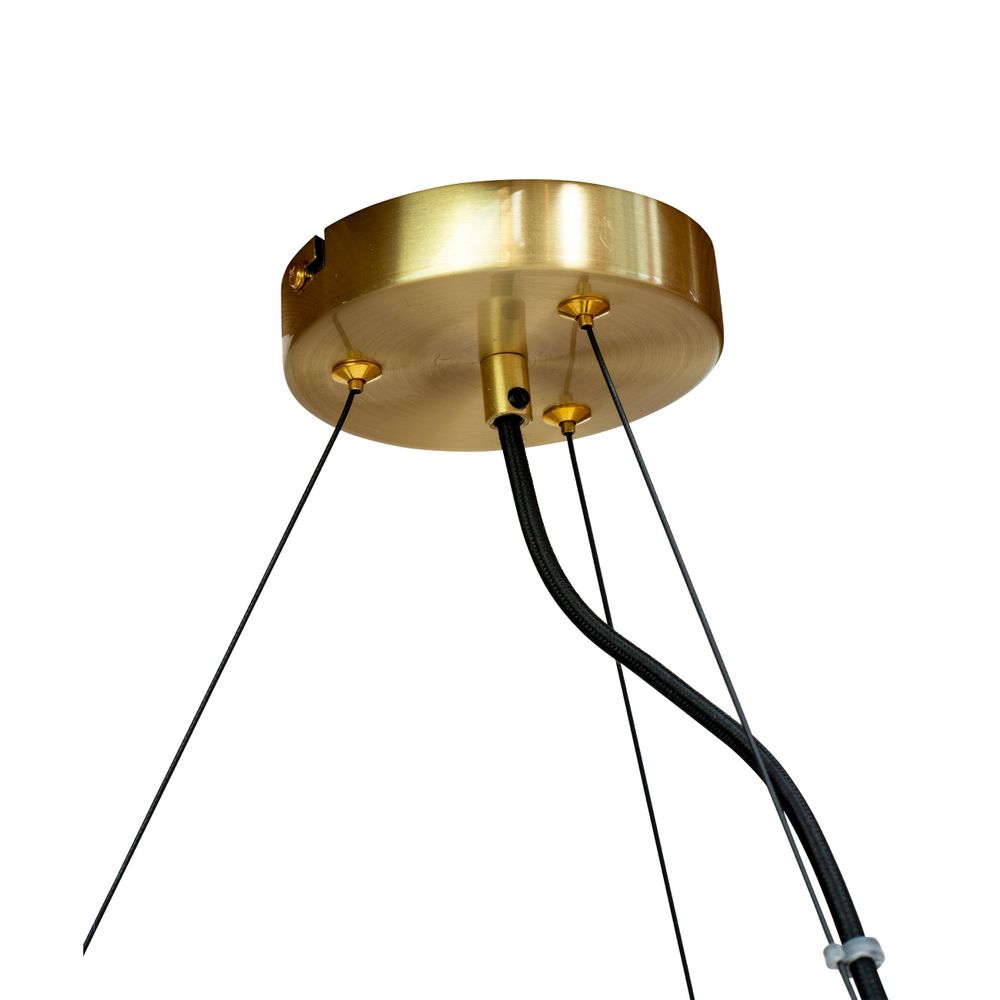 Hanging lights - Como brass ceiling lamp round with 5 domes - DYBERG LARSEN