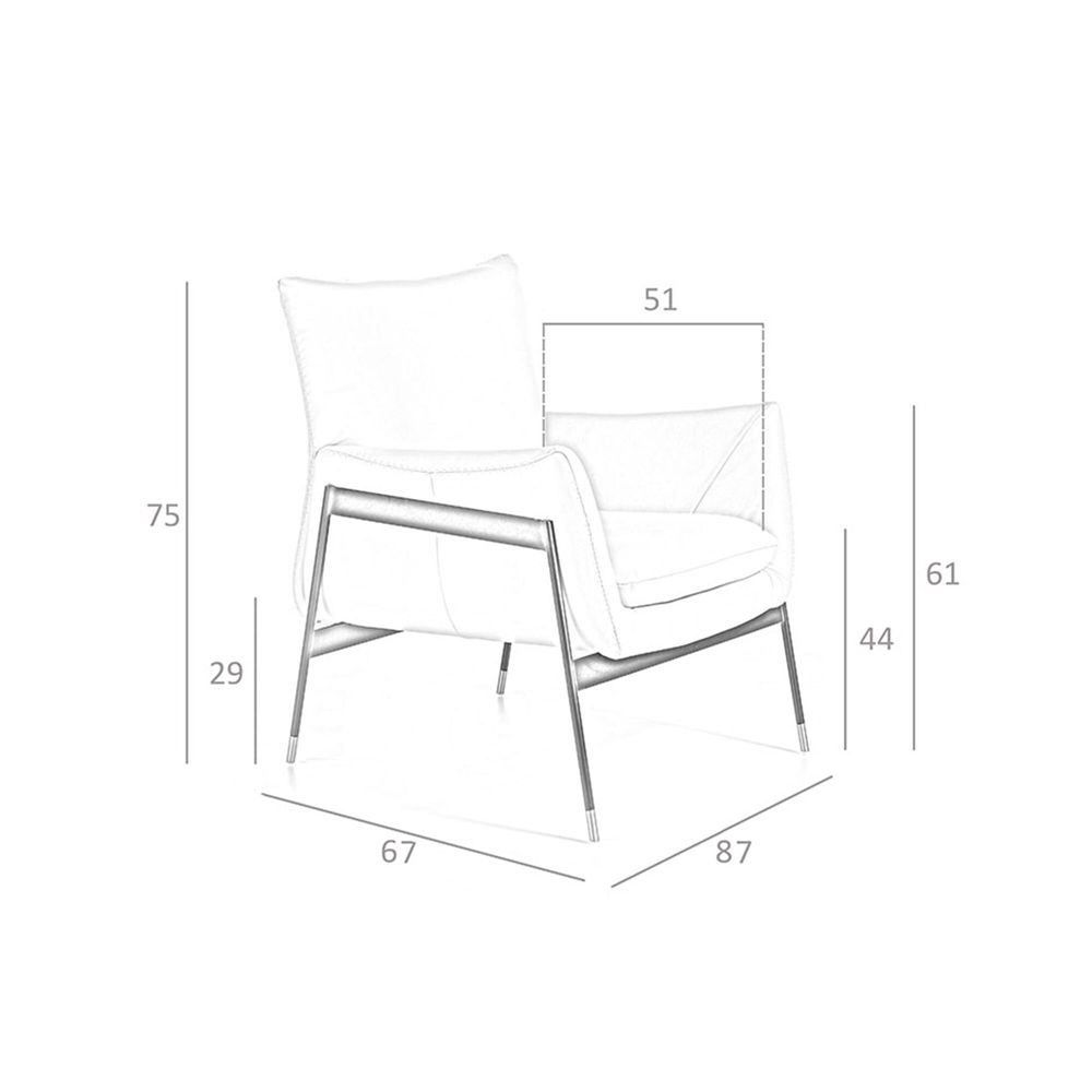 Armchairs - Upholstered armchair upholstered in grey cowhide leather - ANGEL CERDÁ