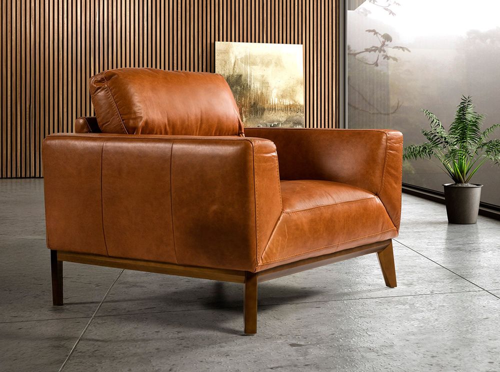 Armchairs - Upholstered buffalo cow leather armchair - ANGEL CERDÁ