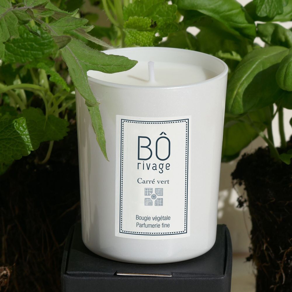 Gifts - "Carré vert" Candle - BÔRIVAGE