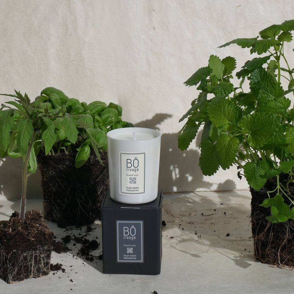 Gifts - "Carré vert" Candle - BÔRIVAGE