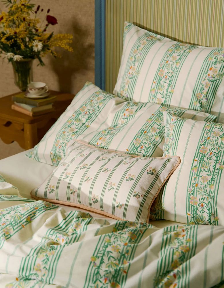 Linge de lit - Motif Kent pour Bonsoirs - LUCIE ADLER / PRINT STUDIO