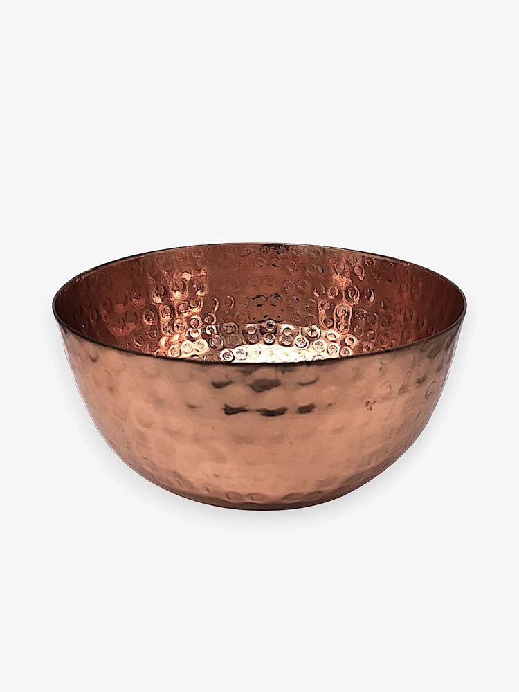 Plats et saladiers - Bol décoratif — cuivre rouge - martelé - rond - Unique - Finement ouvr - MAISON ZOE