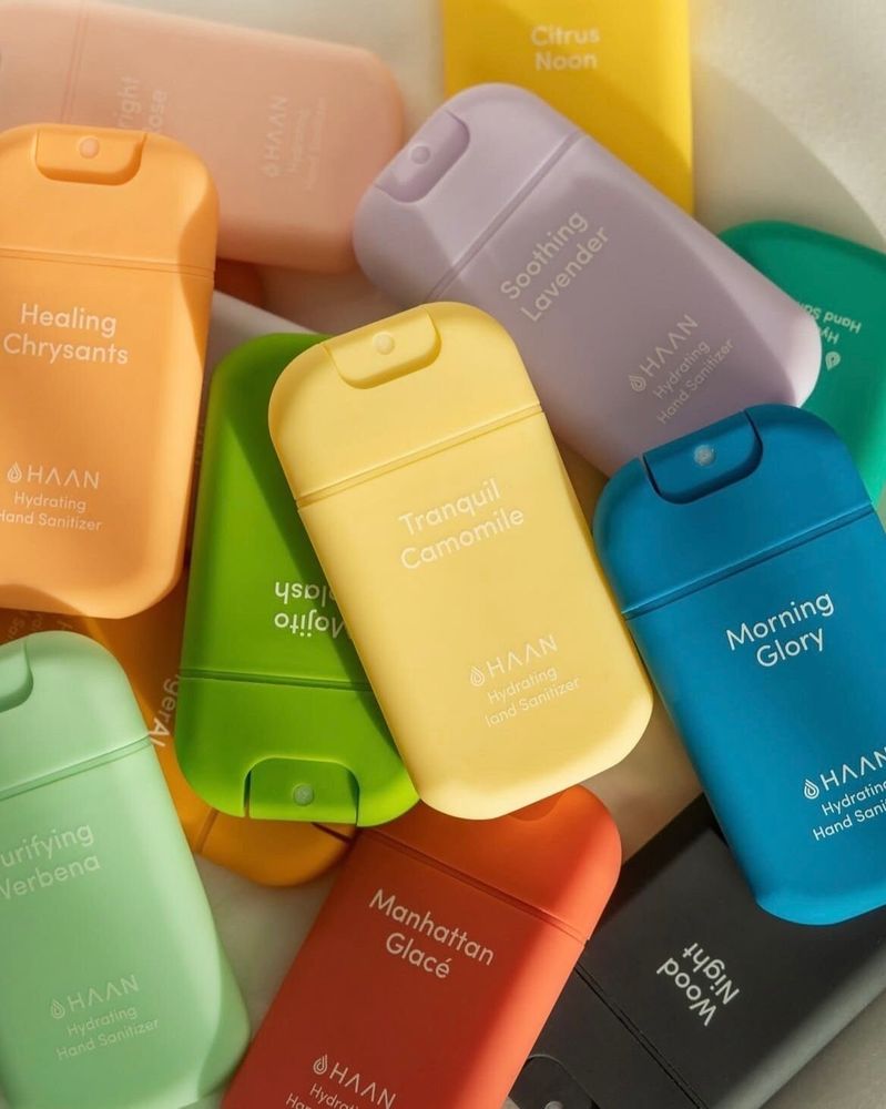 Cosmétiques - Spray désinfectant pour les mains parfumé rechargeable - HAAN Ready - SAMPLE & SUPPLY