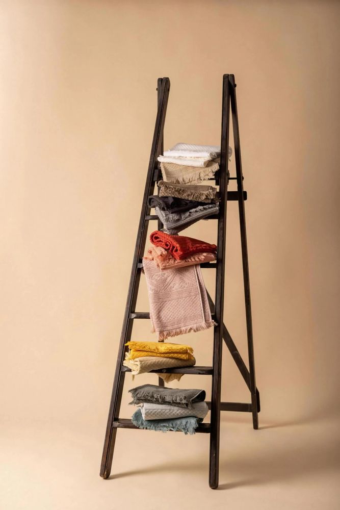 Bath towels - Zoé Bath Towel Vanille 50 X 100 - MAISON VIVARAISE - SDE VIVARAISE WINKLER