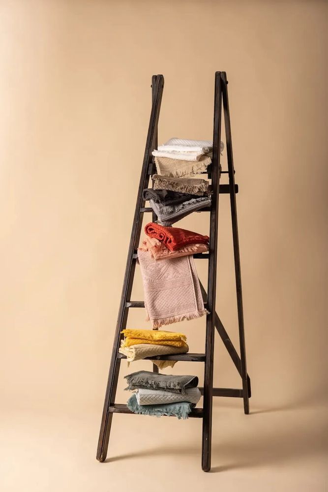 Bath towels - Zoé Bath Towel Vanille 70 X 140 - MAISON VIVARAISE - SDE VIVARAISE WINKLER