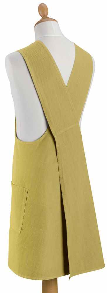 Aprons - Recycled Japanese Kitchen Apron Haru Kaki 78 X 100 - MAISON VIVARAISE - SDE VIVARAISE WINKLER