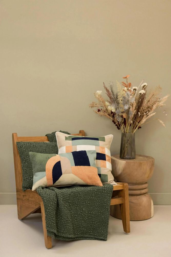 Linge de lit - Jeté Tana Olive 180 x 260 - MAISON VIVARAISE - SDE VIVARAISE WINKLER