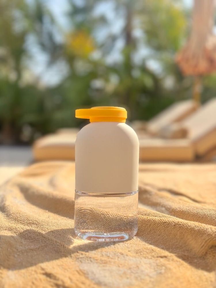 Children's mealtime - Slim Tritan Water Bottle 350ml - Ivory / Mimosa - EKOBO