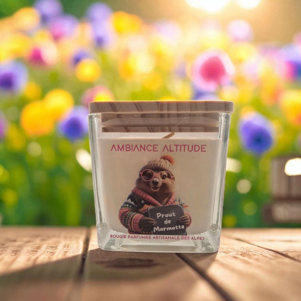 Objets de décoration - Bougie Naturelle Parfumée PROUT DE MARMOTTE ! - AMBIANCE ALTITUDE