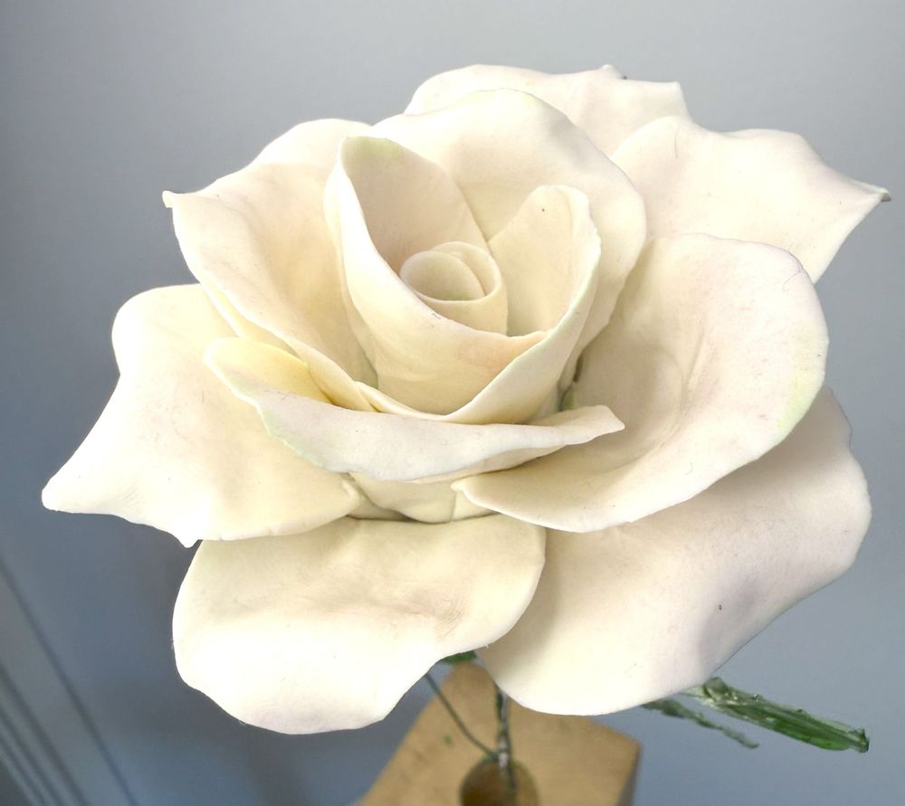 Ceramic - Large porcelain rose - FLEURIR L AVENIR