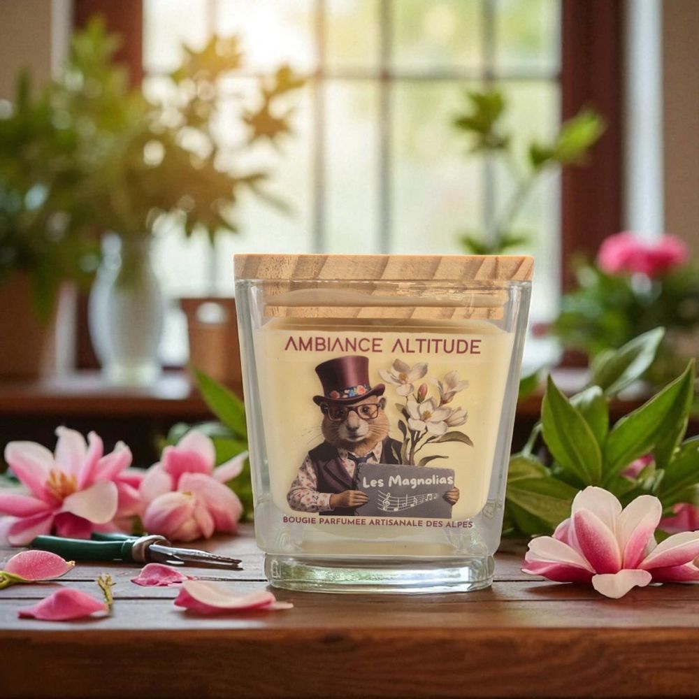 Objets de décoration - Bougie Naturelle Parfumée LES MAGNOLIAS - AMBIANCE ALTITUDE