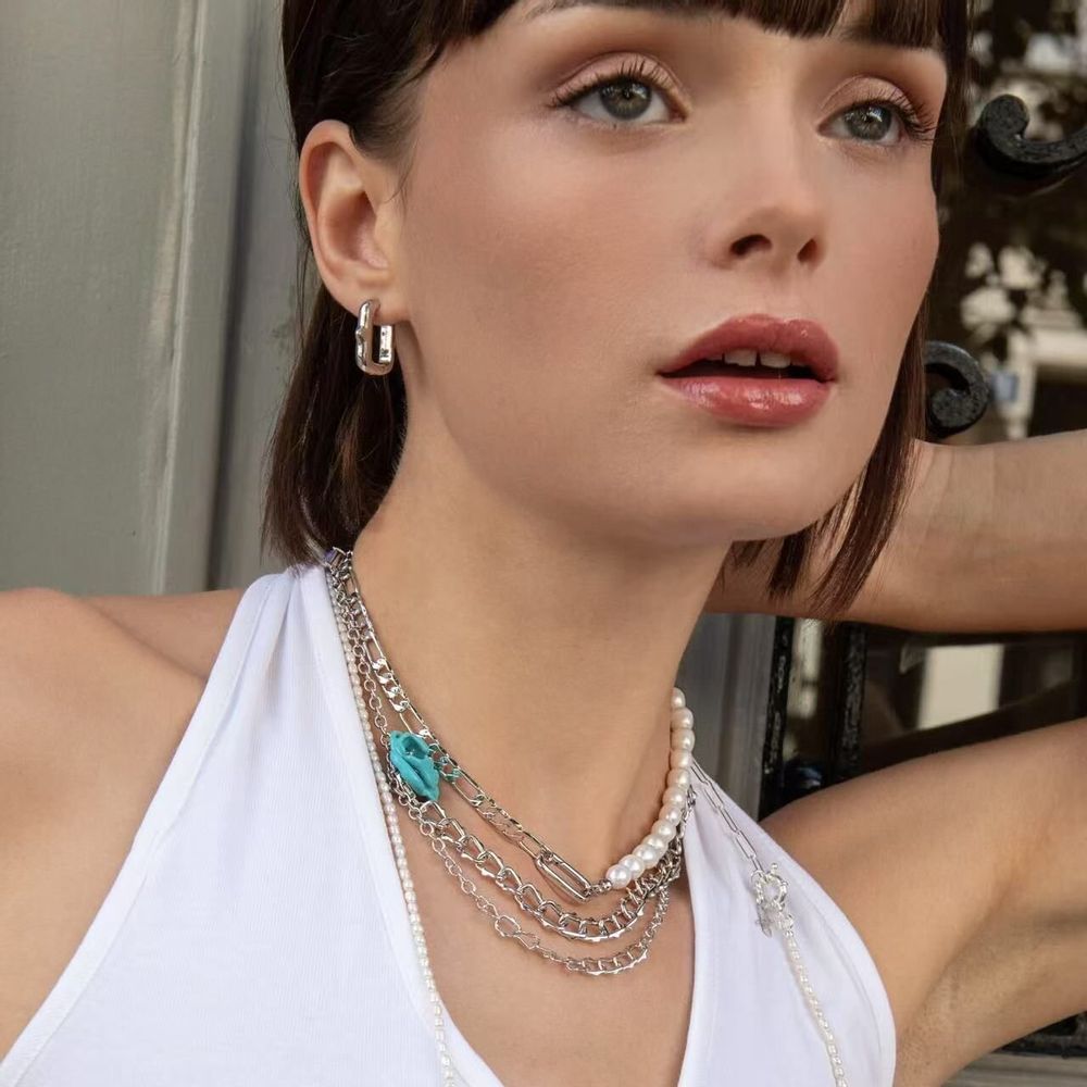 Bijoux - Collier Multi-fonction Perles et Chaine Figaro - ATELIER J.FB FRANCE