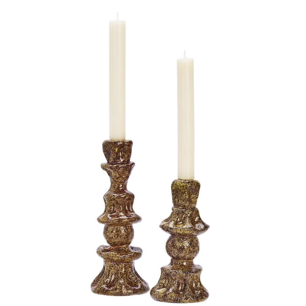 Candlesticks and candle holders - Stoneware Candle Holders - MADAM STOLTZ