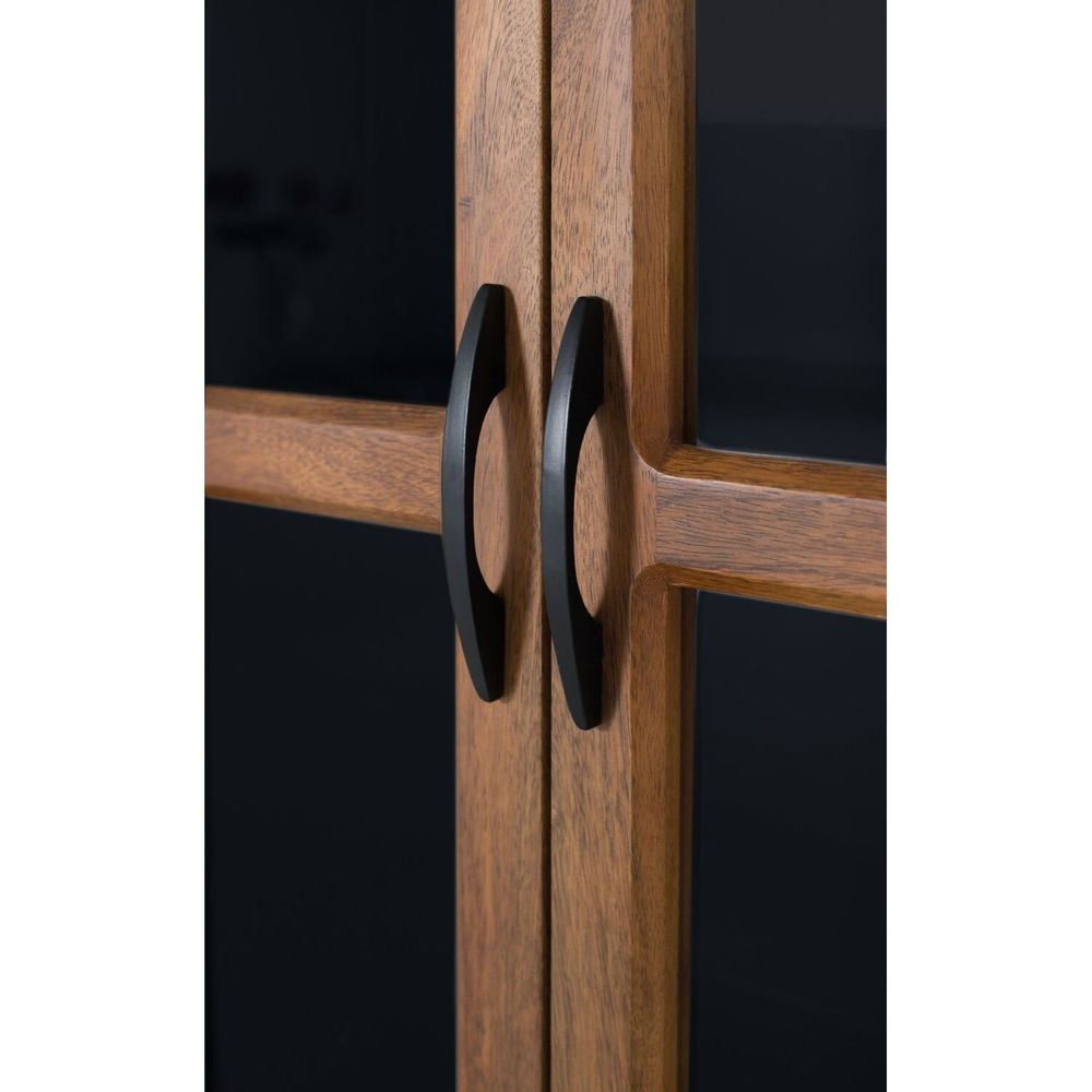 Sideboards - Sideboard with 2 glass doors and black metal structure - GINER Y COLOMER