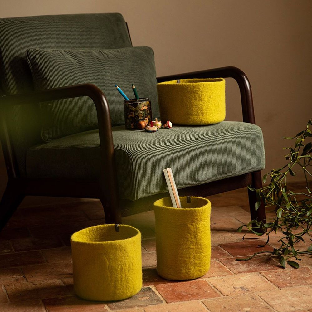 Decorative objects - HANDMADE FELTED STORAGE - MUSKHANE