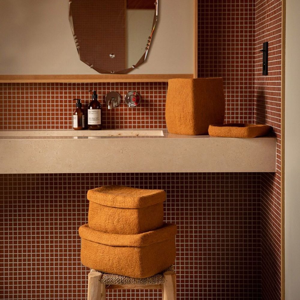 Decorative objects - HANDMADE FELTED STORAGE - MUSKHANE