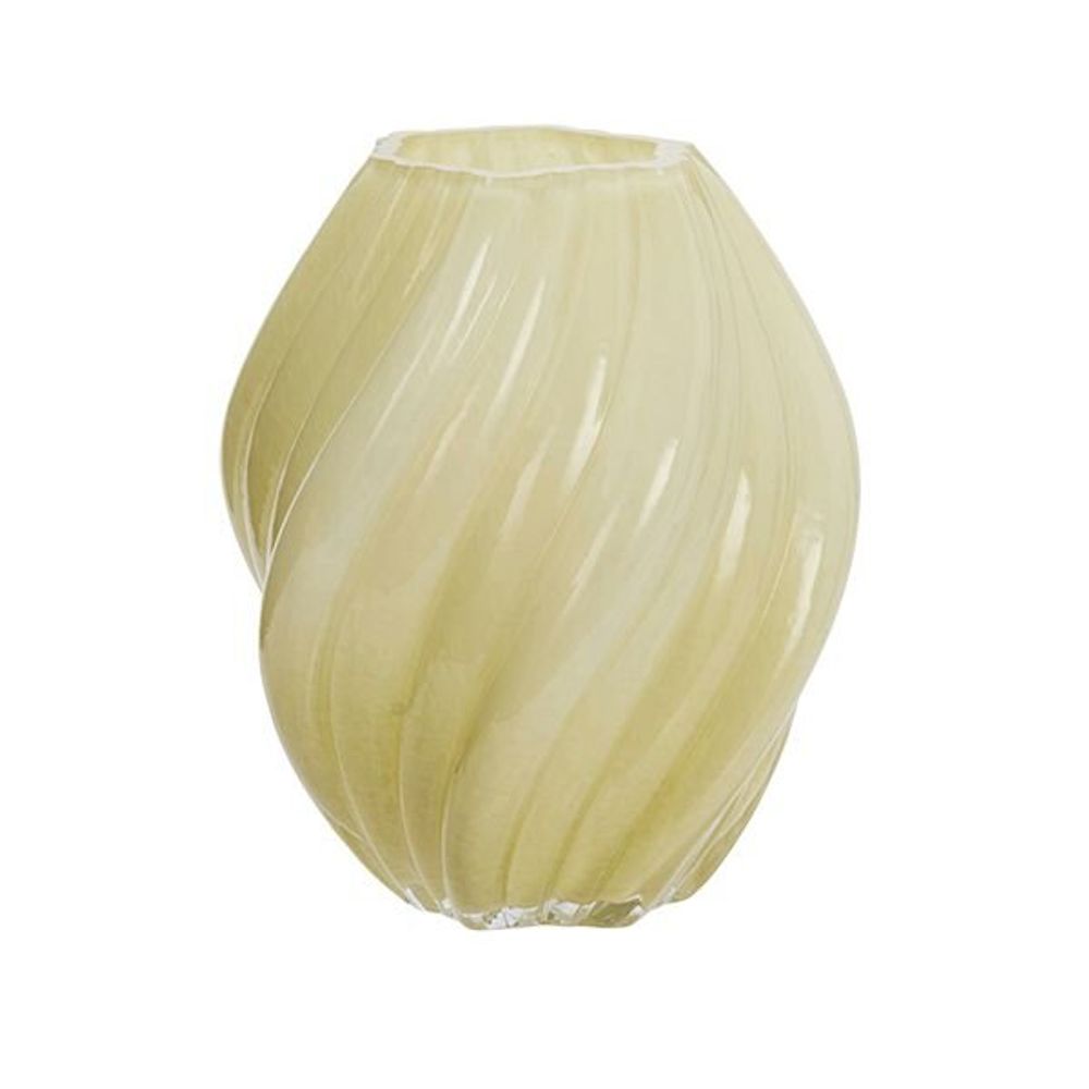 Vases - Glass vase, Yellow - MADAM STOLTZ
