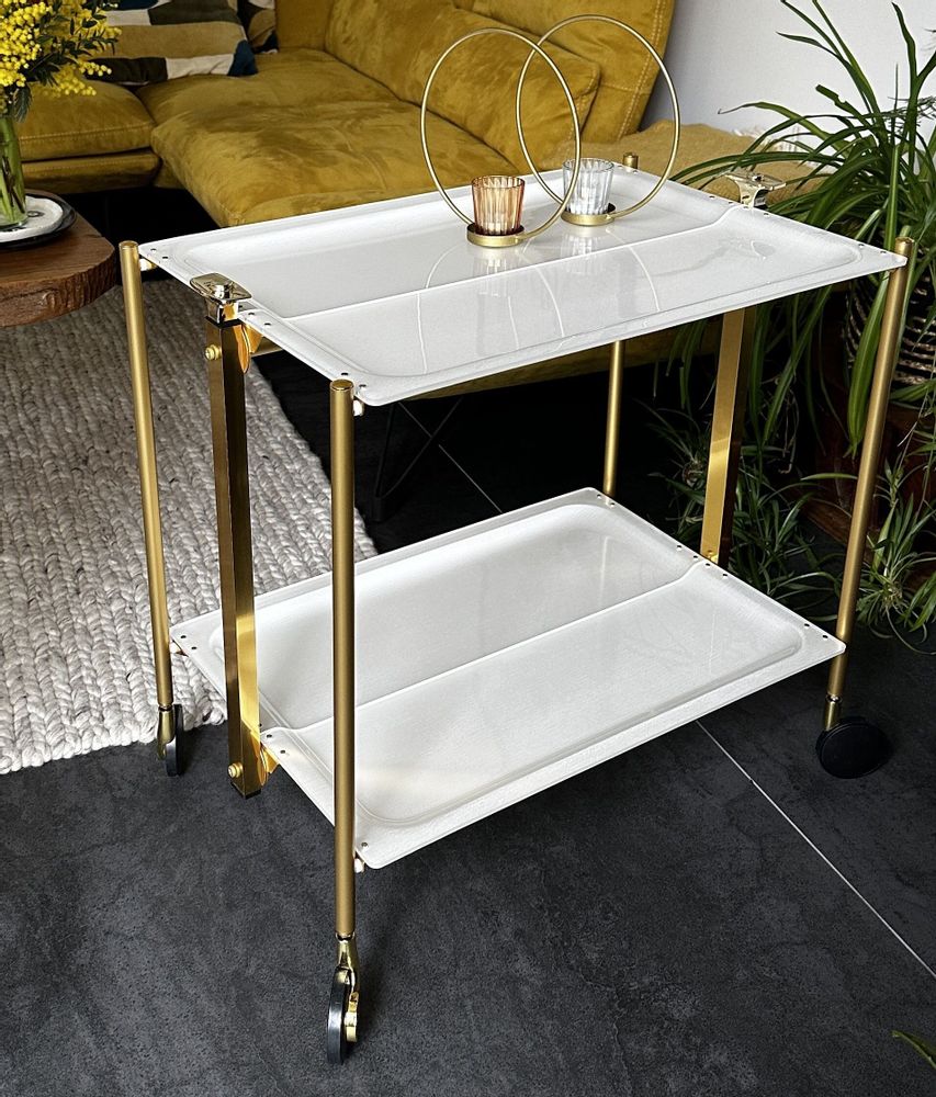Trolleys - TEXTABLE 2 LEVEL STILI GREY - PLATEX