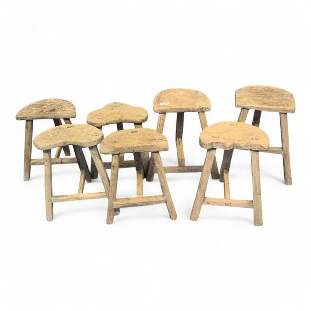 Stools - Handmade round stool - PAGODA INTERNATIONAL