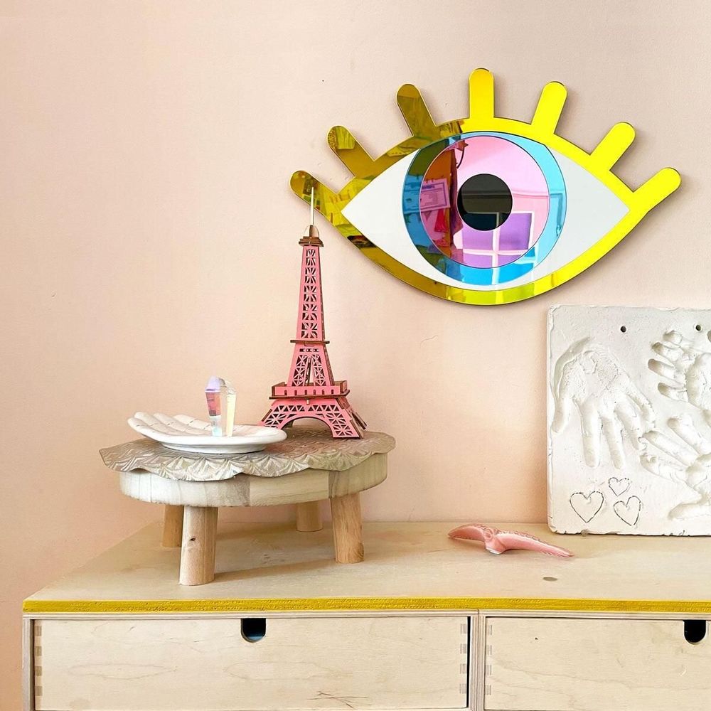 Autres décorations murales - Eye See You – Miroir espiègle en forme d’œil graphique - LA MISÉTO