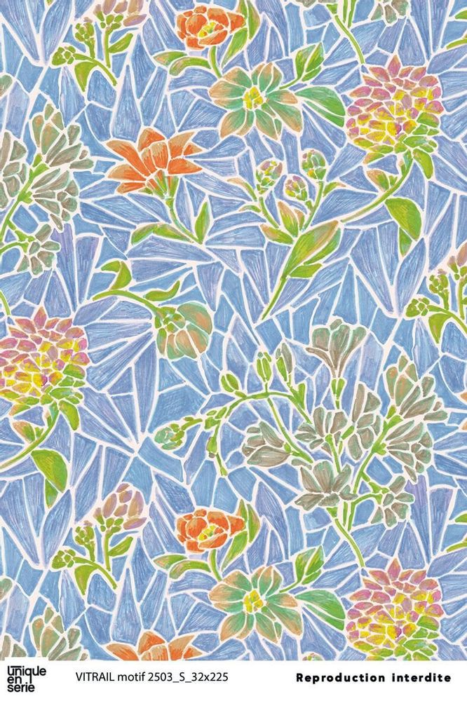 Design textile et surface - VITRAIL - UNIQUE EN SERIE