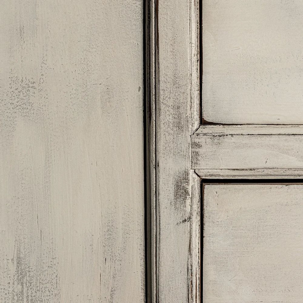Sideboards - Sideboard in recycled pine wood off off white washed finish colour in - VICAL