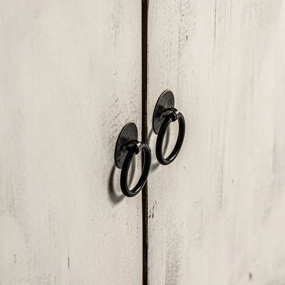Sideboards - Sideboard in recycled pine wood off off white washed finish colour in - VICAL