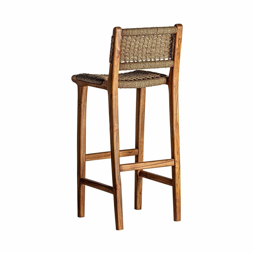Stools - Stool in teak wood off brown colour in 46x53x111 cm - VICAL
