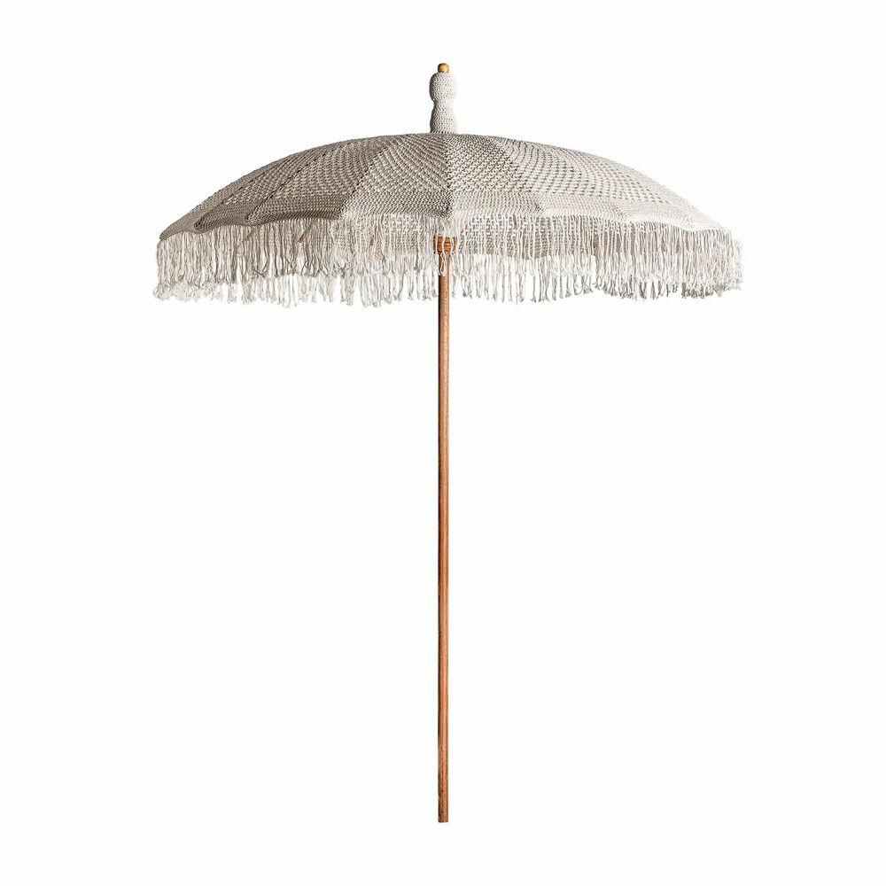 Sunshades - Parasol in teak wood off brown colour in 192x192x259 cm - VICAL