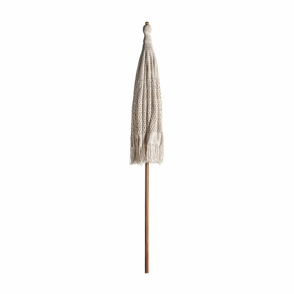 Sunshades - Parasol in teak wood off brown colour in 192x192x259 cm - VICAL
