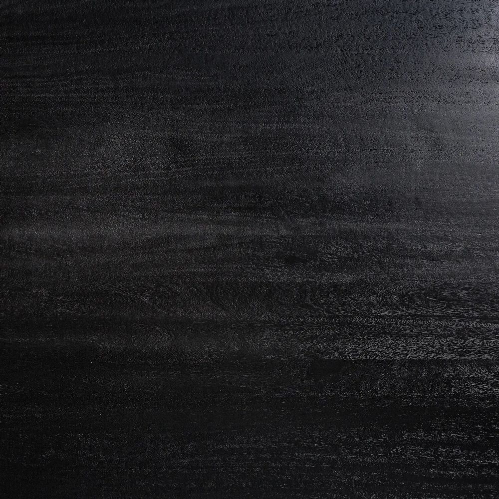 Dining Tables - Dining table in mango wood off black colour in 255x120x79 cm - VICAL