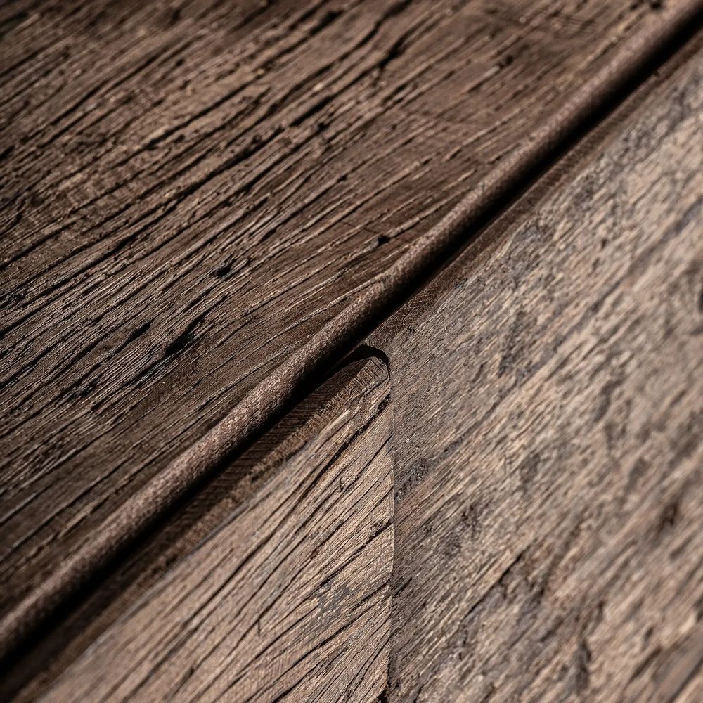 Bookshelves - Bookcase in reclaimed wood off brown colour in 90x40x220 cm - VICAL