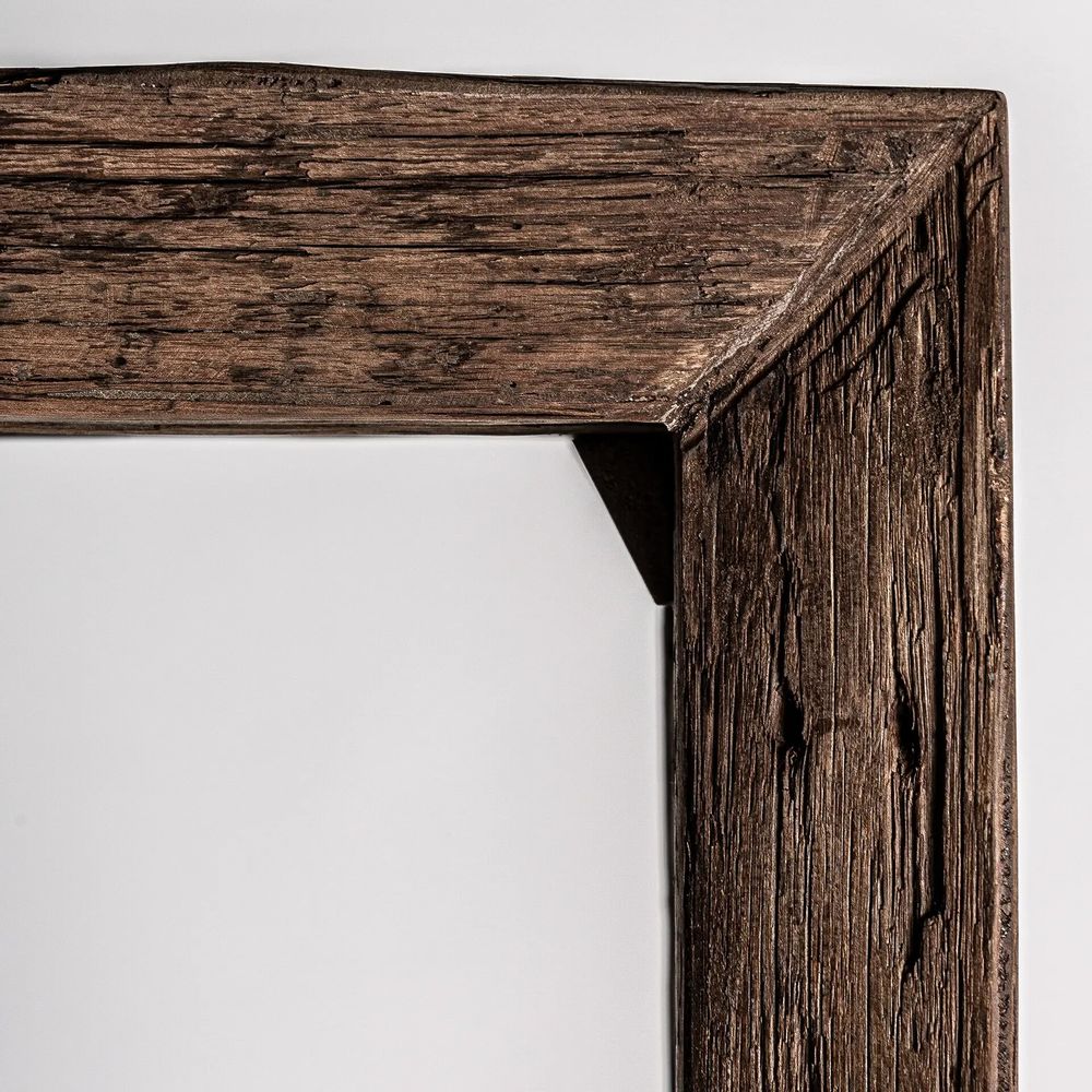 Bookshelves - Bookcase in reclaimed wood off brown colour in 90x40x220 cm - VICAL