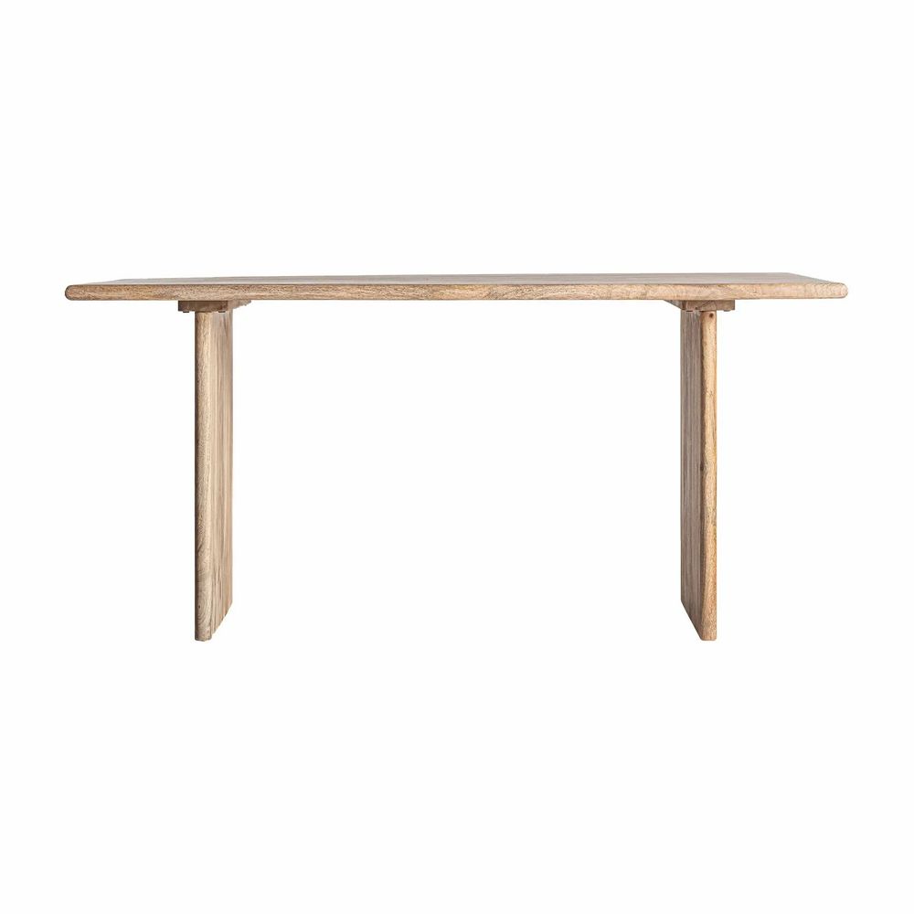 Bureaux - Bureau en bois de manguier couleur marron cassé en 160x80x75 cm - VICAL