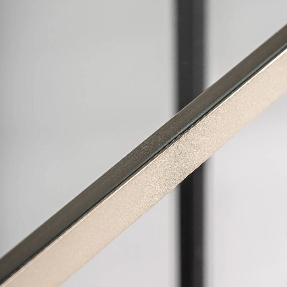 Console table - Console table in iron off black/gold colour in 150x36x82 cm - VICAL