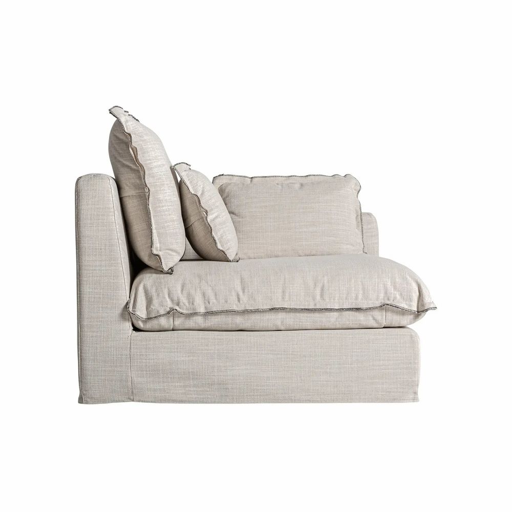 Sofas - Corner sofa module in polyester off off white colour in 96x108x94 cm - VICAL