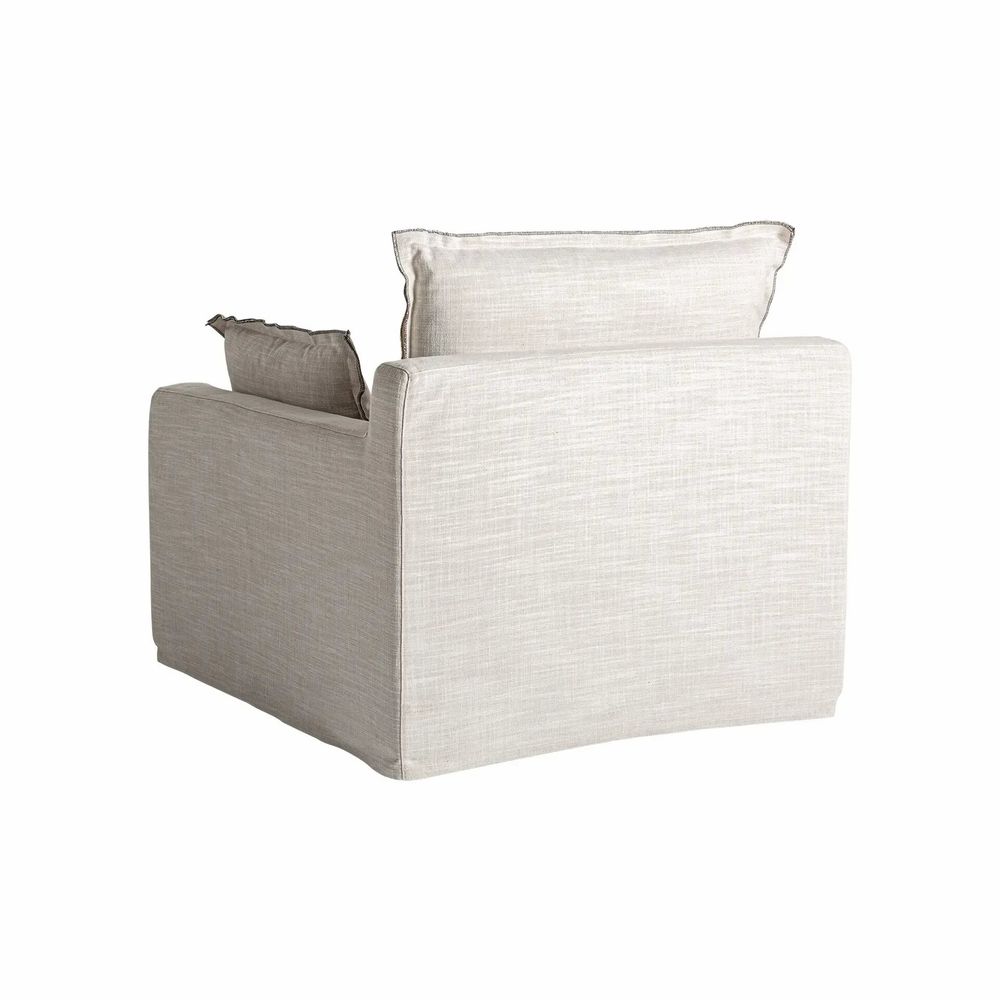 Sofas - Corner sofa module in polyester off off white colour in 96x108x94 cm - VICAL