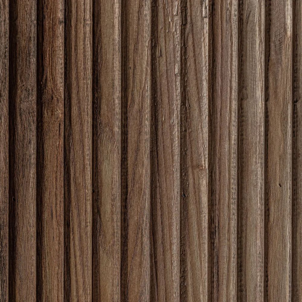 Bookshelves - Bookcase in recycled elm tree wood off light brown colour in 140x30x - VICAL