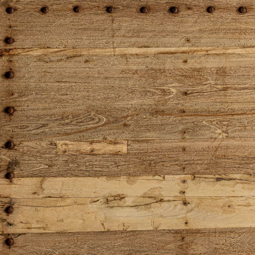 Tables Salle à Manger - Table à manger en bois de manguier couleur marron vieilli 280x112x75 - VICAL