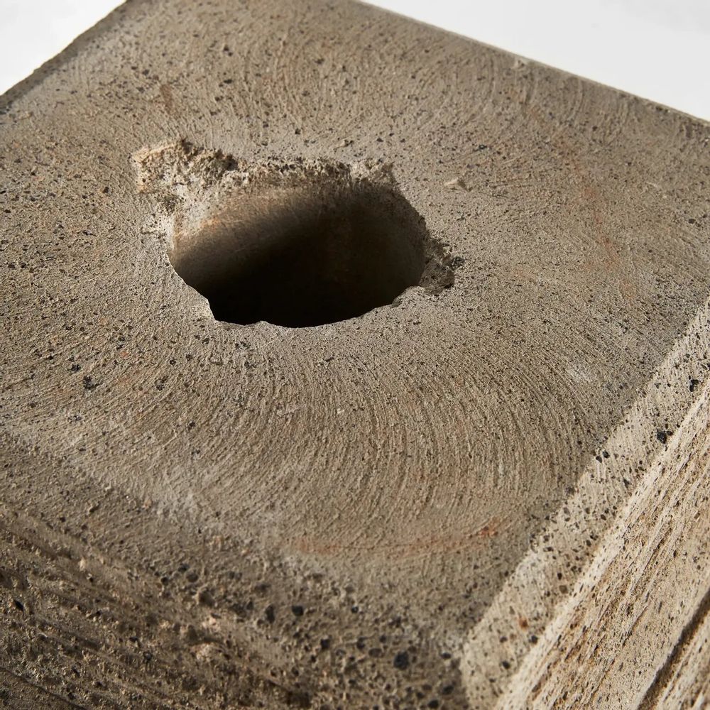 Sunshades - Base in concrete off grey colour in 29x29x35 cm - VICAL