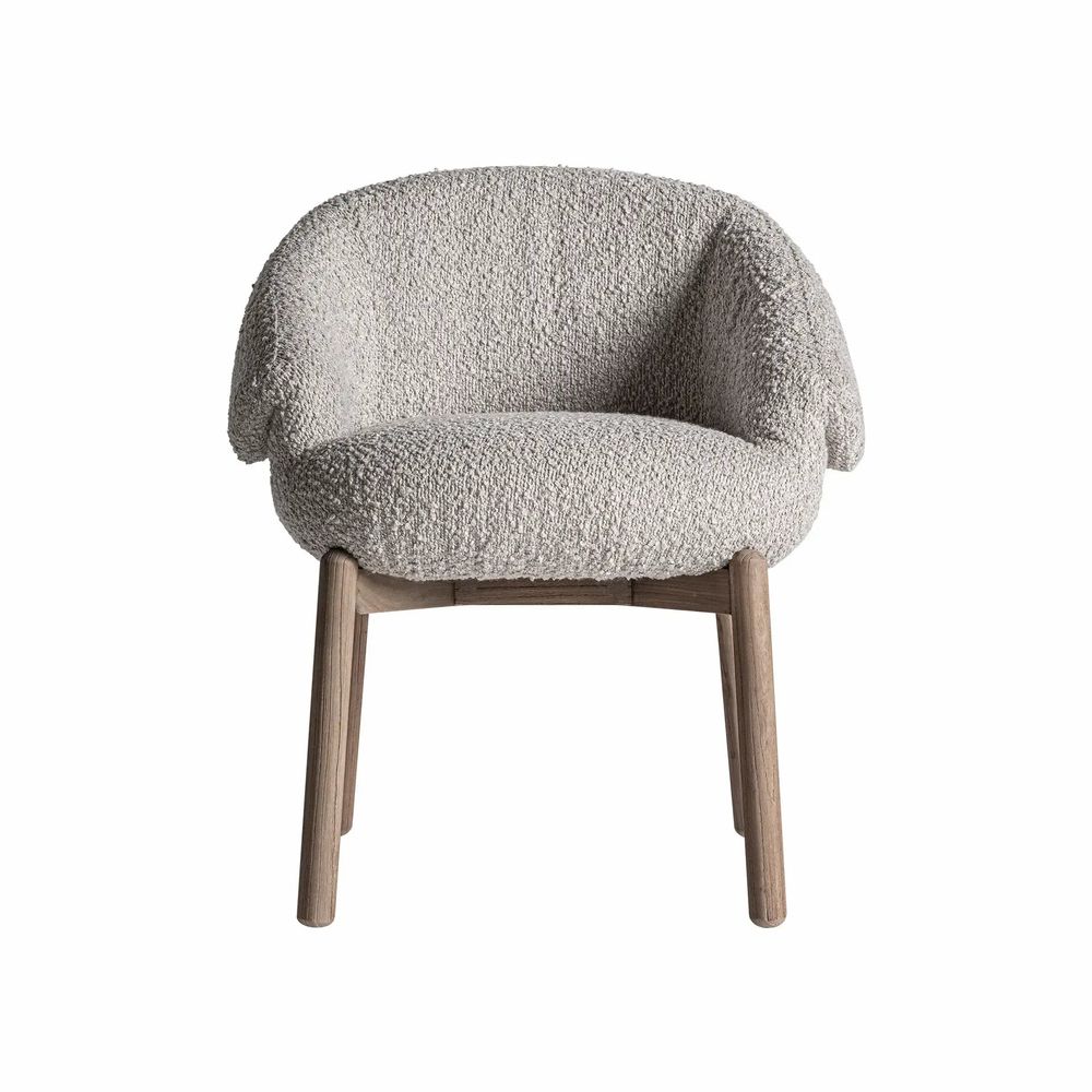 Chaises - Chaise en bois de chêne couleur marron cassé de 63x60x73 cm - VICAL