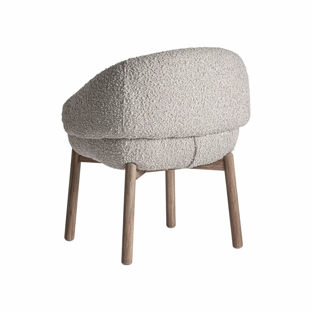 Chaises - Chaise en bois de chêne couleur marron cassé de 63x60x73 cm - VICAL
