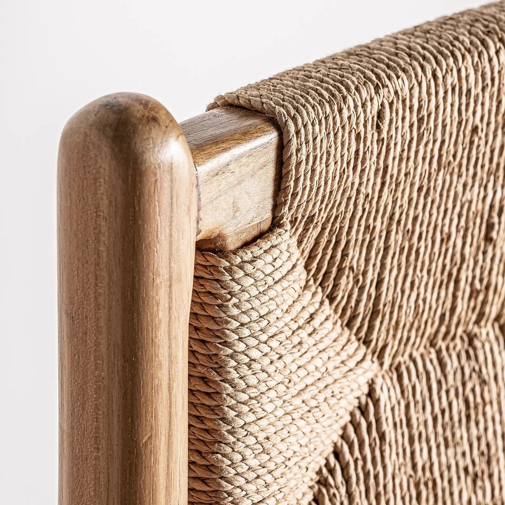Tabourets - Tabouret en bois de teck couleur marron cassé en 46x49x105 cm - VICAL